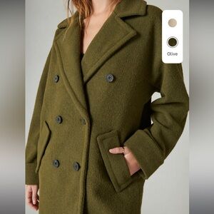 Lucky Brand Olive Pea Coat